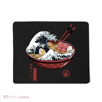 Great Ramen Wave White Mousepad