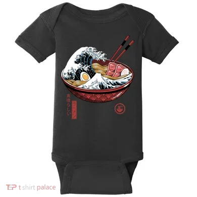 Great Ramen Wave White Baby Bodysuit