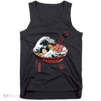 Great Ramen Wave White Tank Top thumb 0
