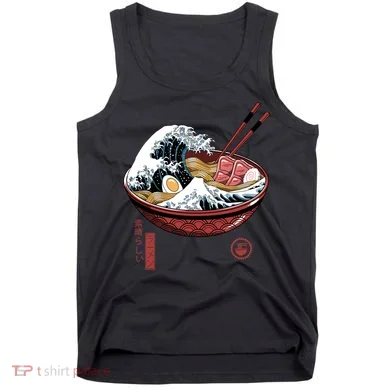 Great Ramen Wave White Tank Top