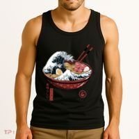 Great Ramen Wave White Tank Top thumb 3