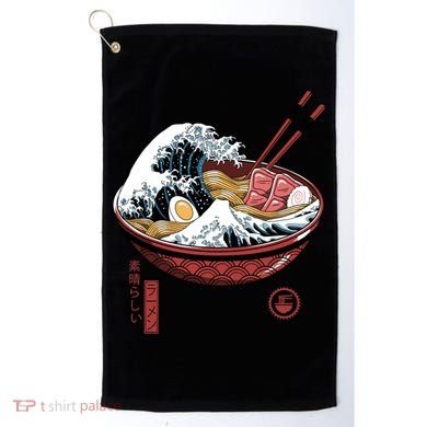 Great Ramen Wave White Golf Towel
