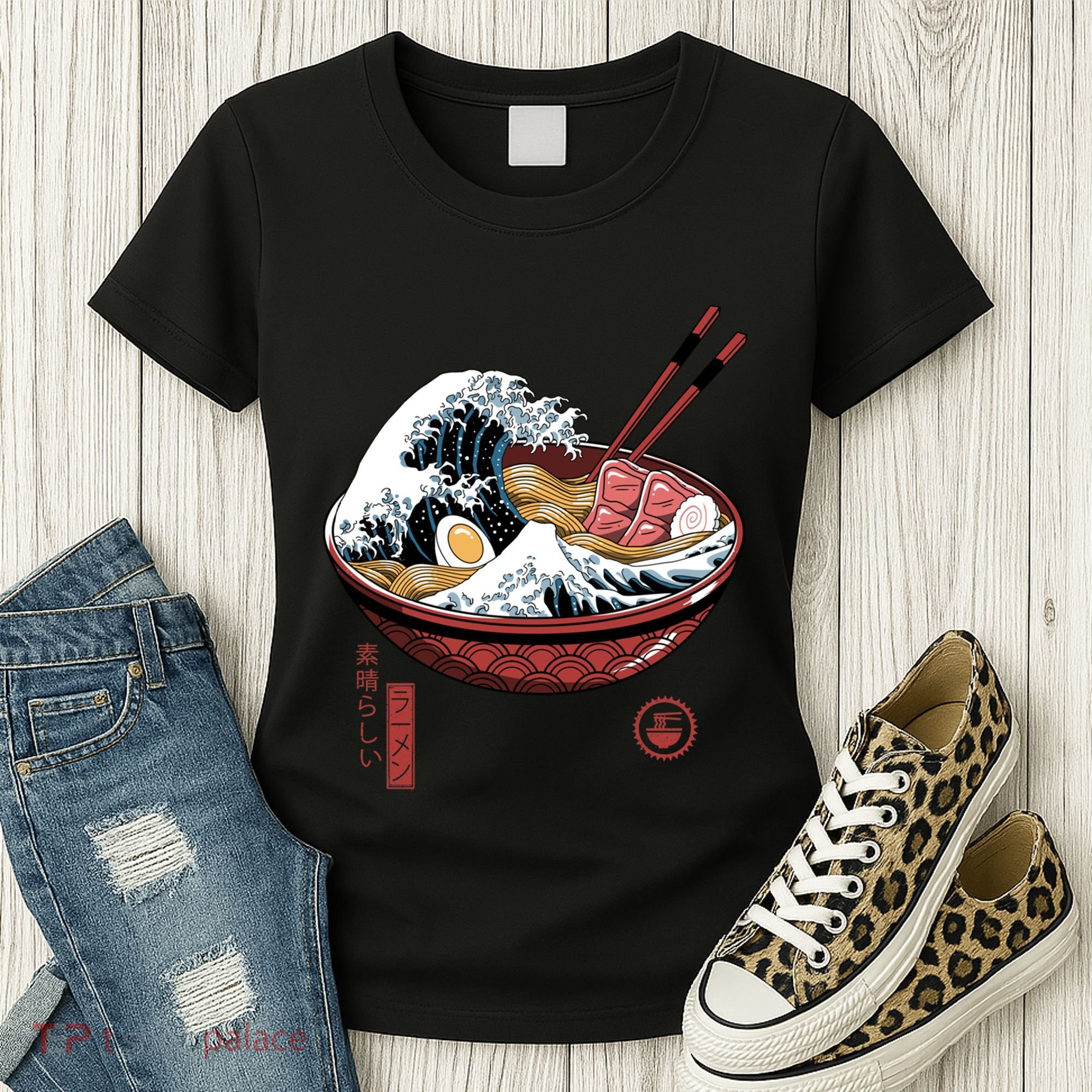 Great Ramen Wave White Women's T-Shirt