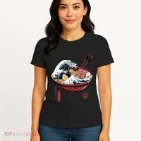 Great Ramen Wave White Women's T-Shirt thumb 4