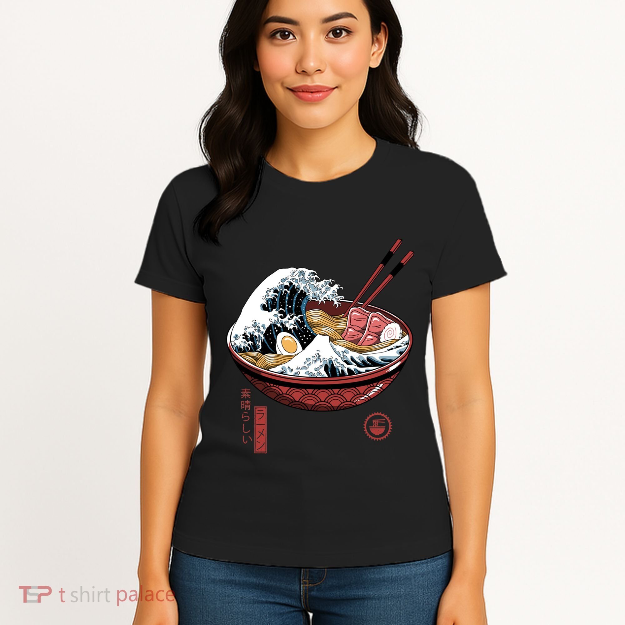 Great Ramen Wave White Women's T-Shirt