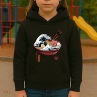 Great Ramen Wave White Kids Hoodie thumb 3