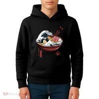 Great Ramen Wave White Kids Hoodie thumb 4