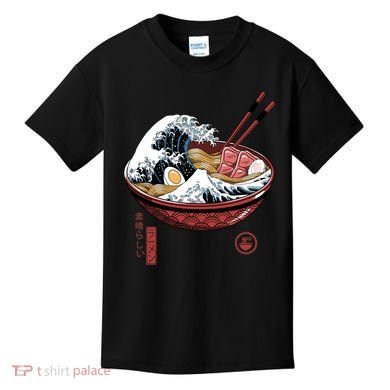 Great Ramen Wave White Kids T-Shirt