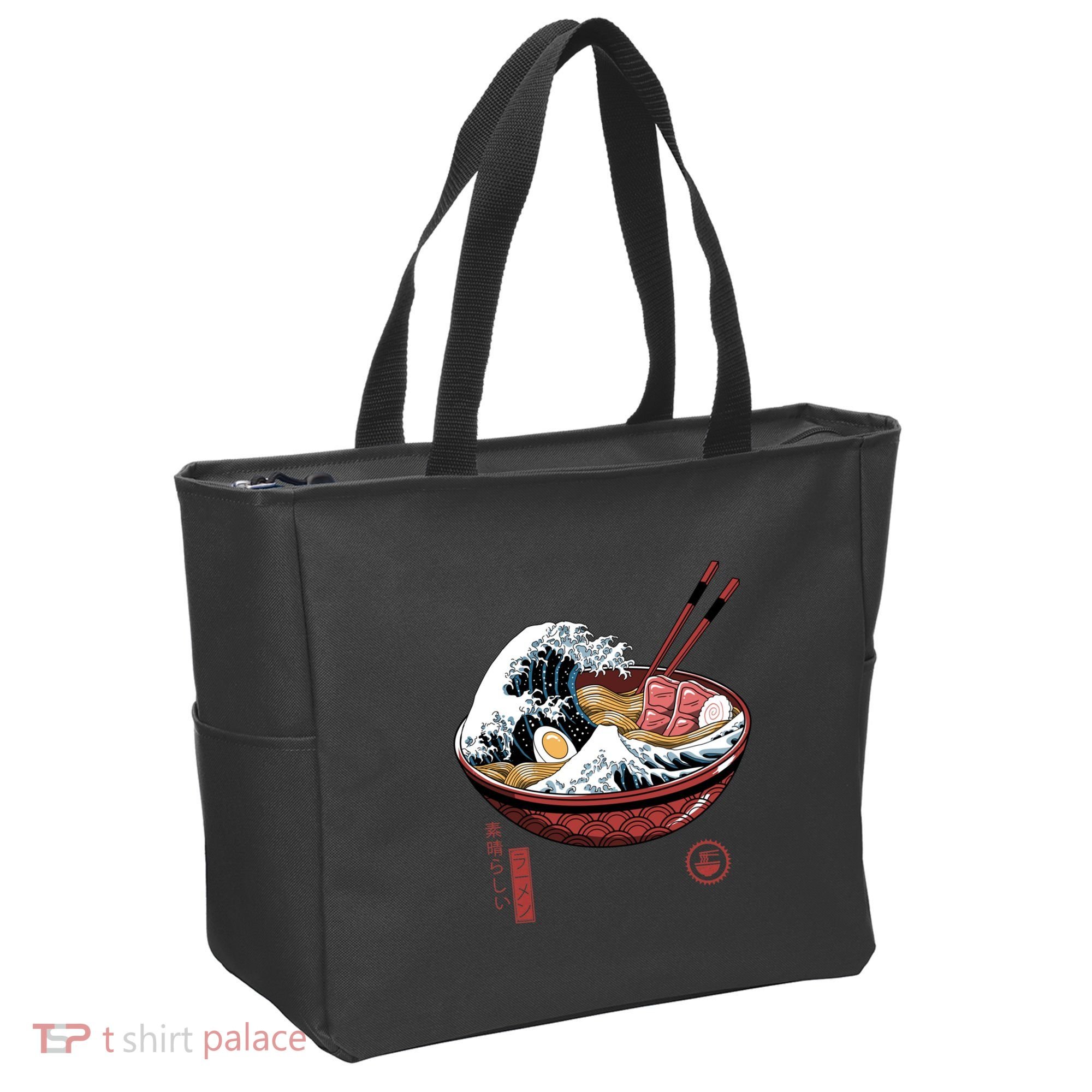 Great Ramen Wave White Tote Bag