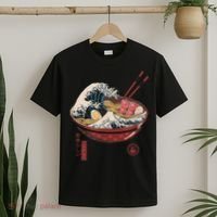 Great Ramen Wave Off Kanagawa Funny Japanese Food T-Shirt thumb 2