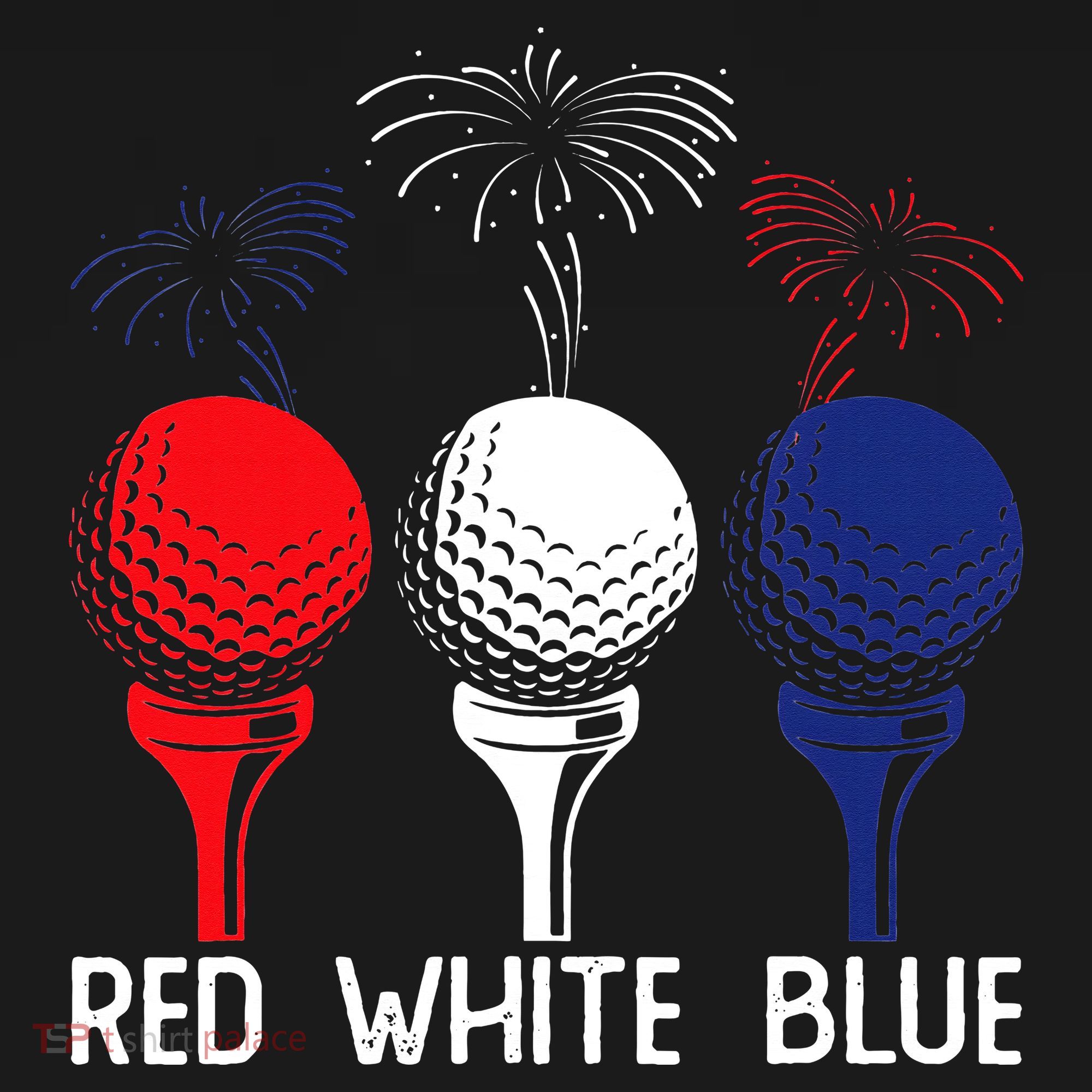 Golf Red White Blue Us Flag Patriotic 4th Of July Apron