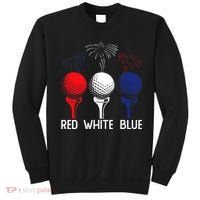 Golf Red White Blue Us Flag Patriotic 4th Of July Sweatshirt thumb 0