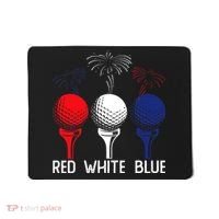 Golf Red White Blue Us Flag Patriotic 4th Of July Mousepad thumb 0