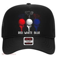 Golf Red White Blue Us Flag Patriotic 4th Of July Hat thumb 0