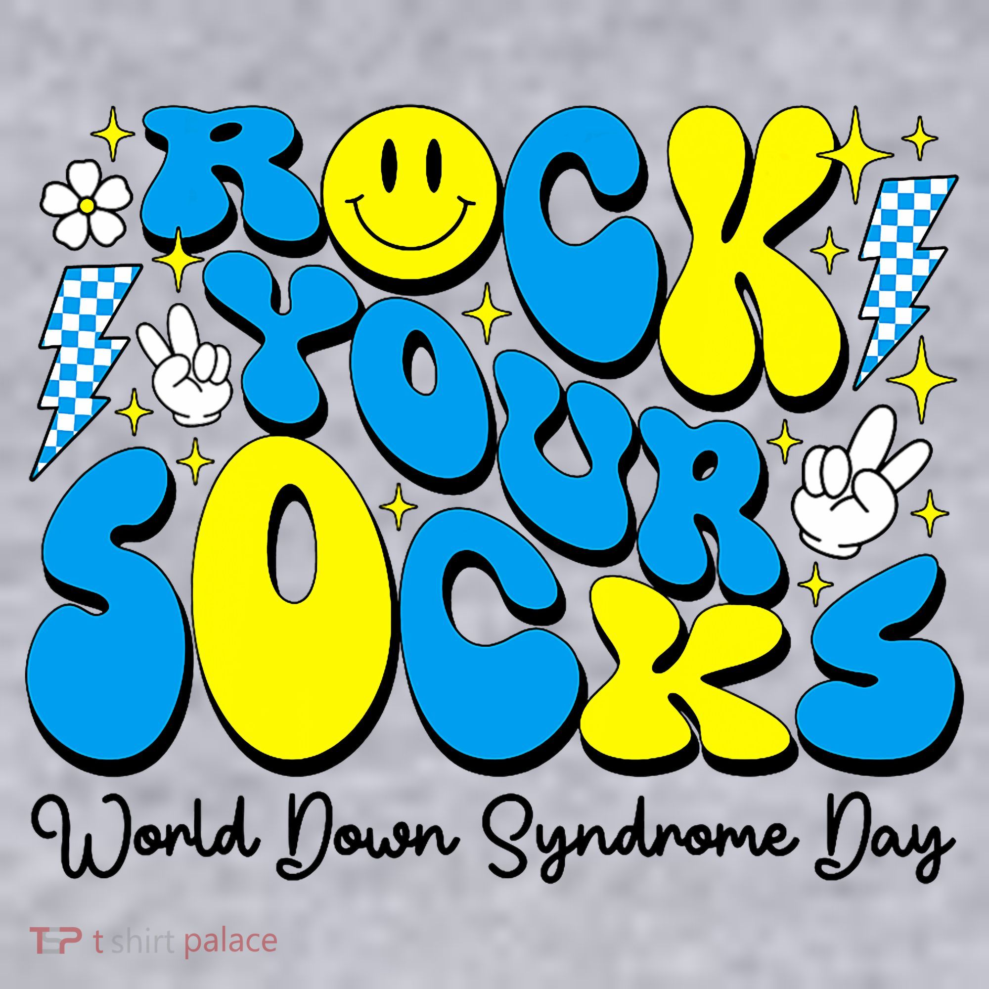 Groovy Rock Your Socks World Down Syndrome Awareness Day Women's Sweatshirt