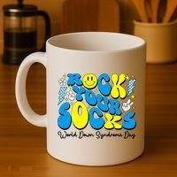 Groovy Rock Your Socks World Down Syndrome Awareness Day Coffee Mug thumb 4