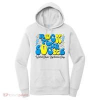 Groovy Rock Your Socks World Down Syndrome Awareness Day Women's Hoodie thumb 0