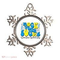 Groovy Rock Your Socks World Down Syndrome Awareness Day Ornament thumb 0