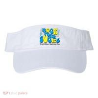 Groovy Rock Your Socks World Down Syndrome Awareness Day Visor thumb 0