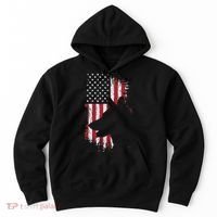 German Shepherd American Flag Usa Patriotic Dog Gift Hoodie thumb 0