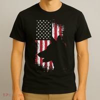 German Shepherd American Flag Usa Patriotic Dog Gift T-Shirt thumb 3
