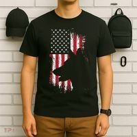 German Shepherd American Flag Usa Patriotic Dog Gift T-Shirt thumb 6