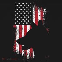 German Shepherd American Flag Usa Patriotic Dog Gift Women's Hoodie thumb 2