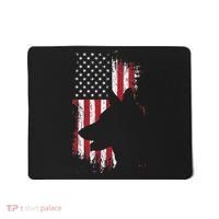 German Shepherd American Flag Usa Patriotic Dog Gift Mousepad thumb 0