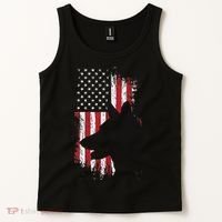 German Shepherd American Flag Usa Patriotic Dog Gift Tank Top thumb 2