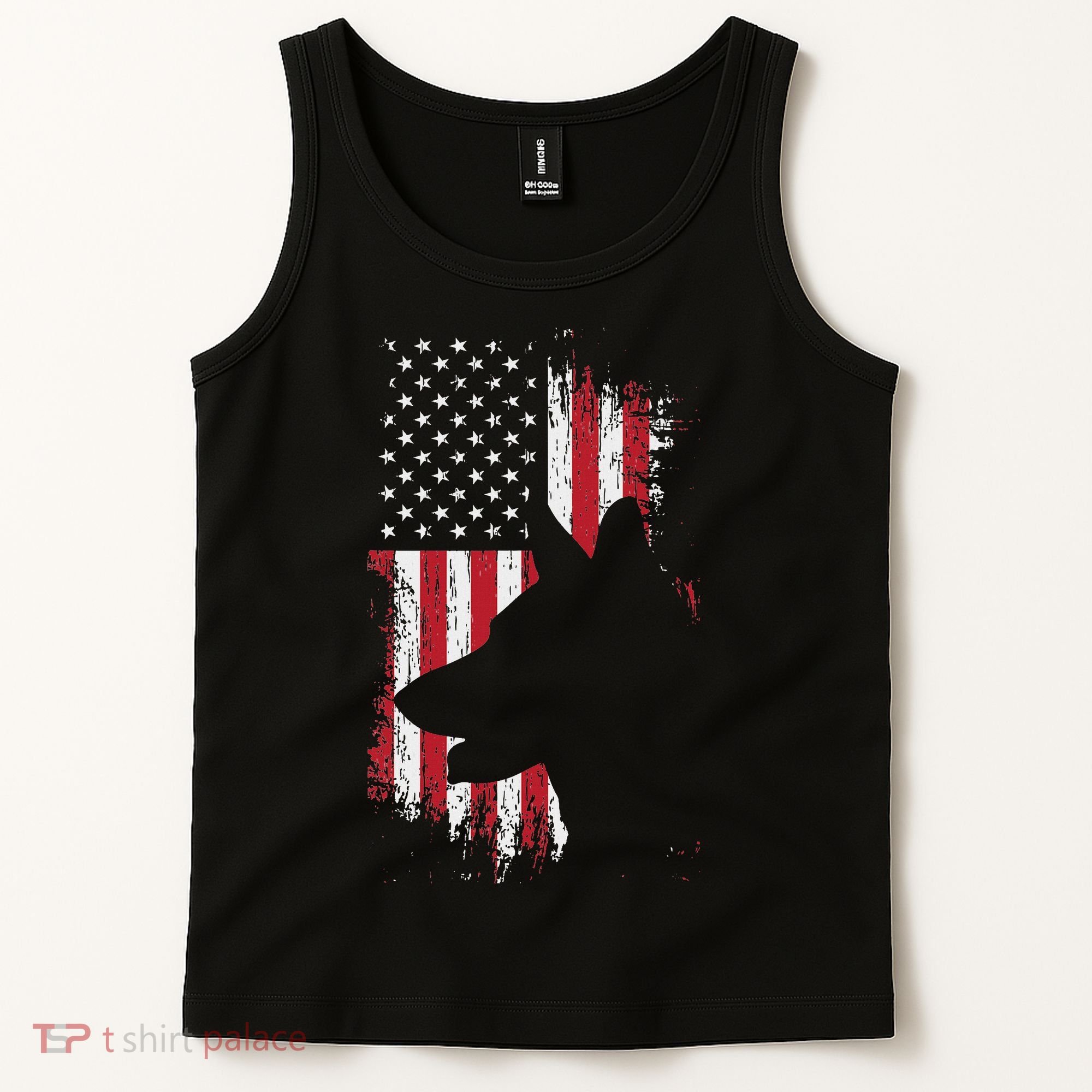 German Shepherd American Flag Usa Patriotic Dog Gift Tank Top