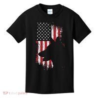 German Shepherd American Flag Usa Patriotic Dog Gift Kids T-Shirt thumb 0