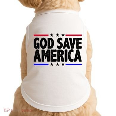 God Save America Political Election Doggie Tank