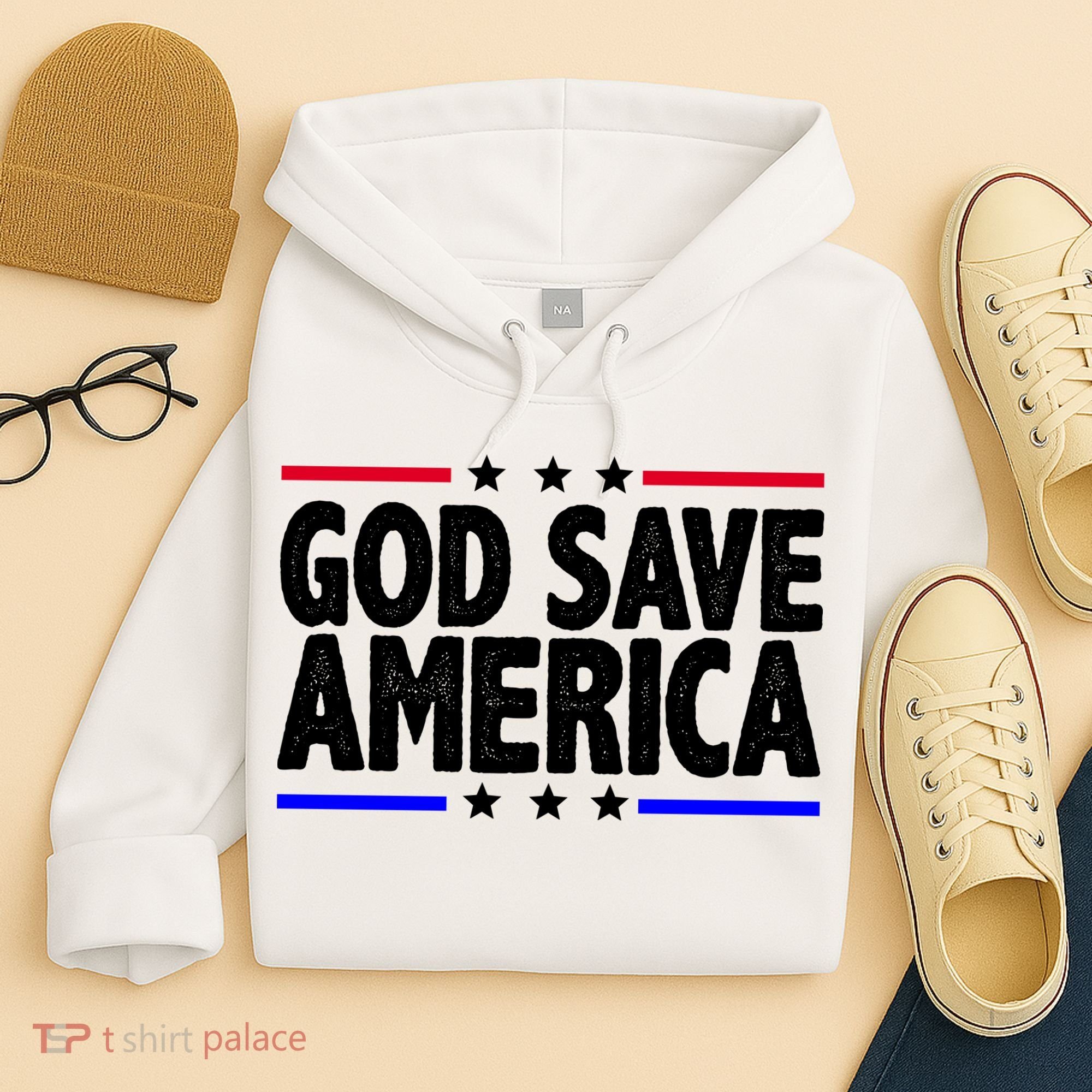 God Save America Political Election Hoodie