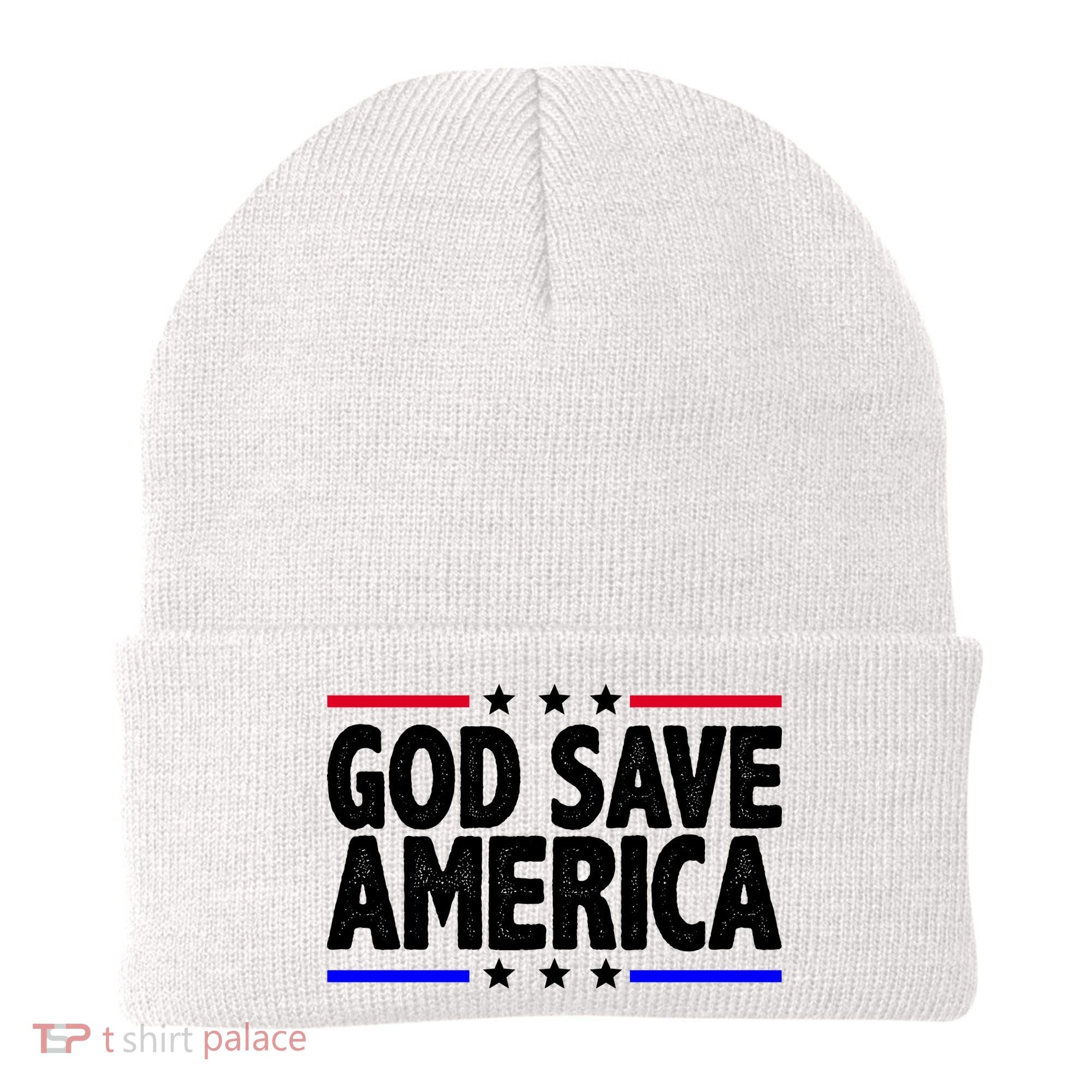 God Save America Political Election Beanie