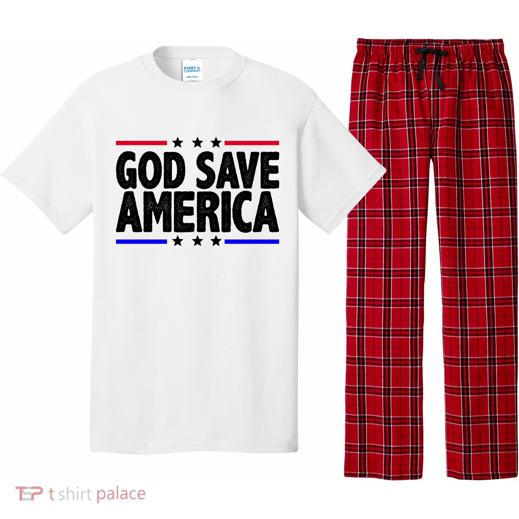 God Save America Political Election Pajama Set