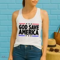 God Save America Political Election Women's Tank Top thumb 2