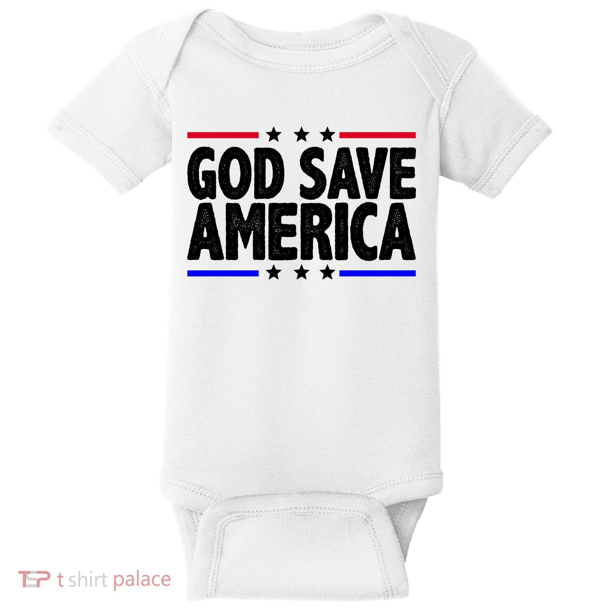 God Save America Political Election Baby Bodysuit