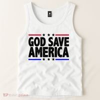 God Save America Political Election Tank Top thumb 2