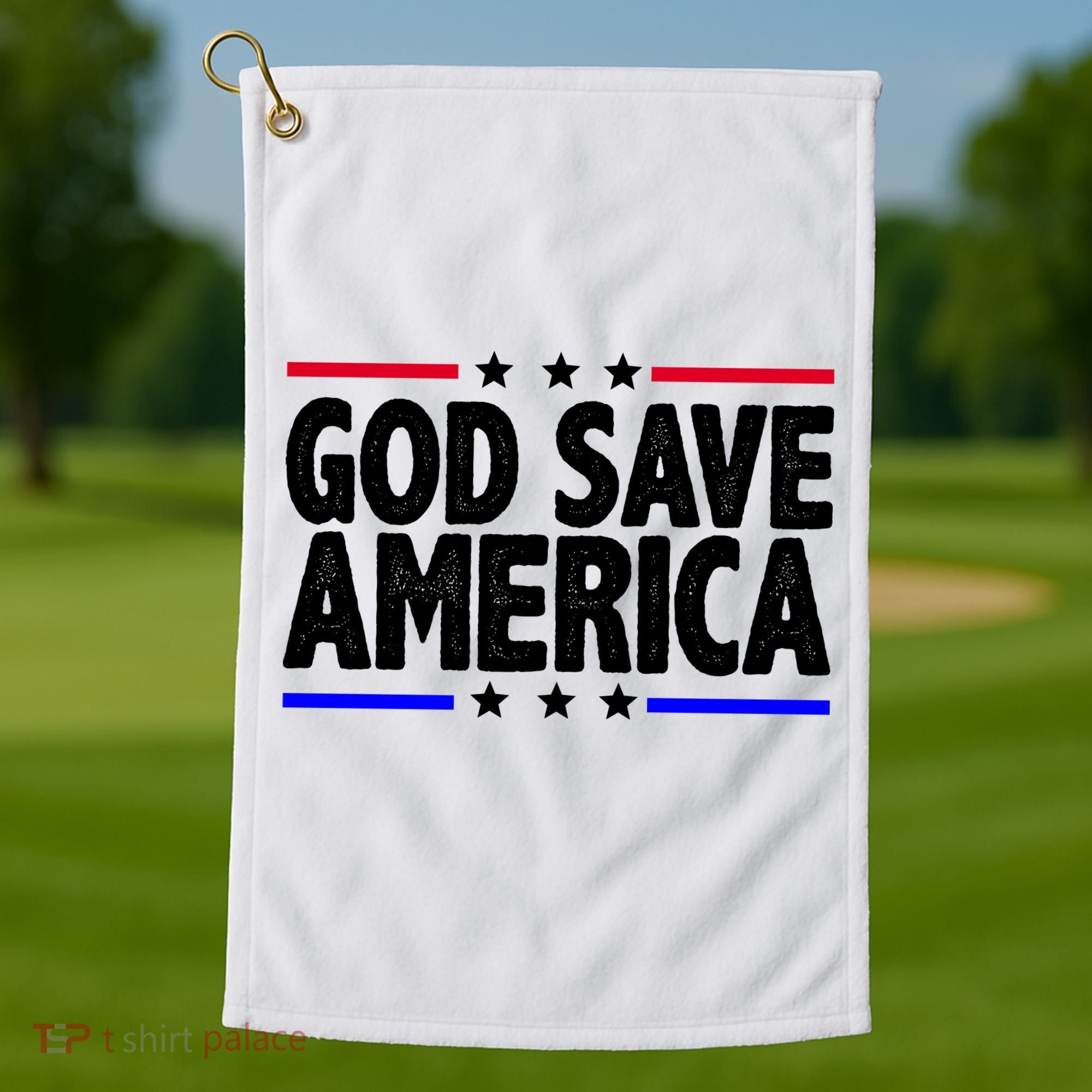 God Save America Political Election Golf Towel