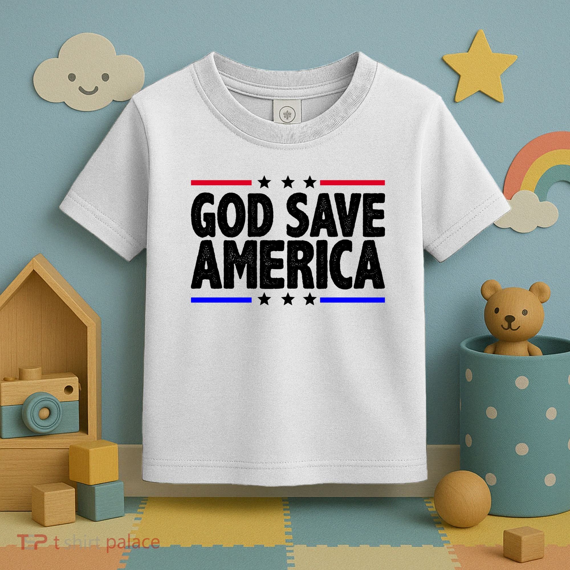 God Save America Political Election Toddler T-Shirt