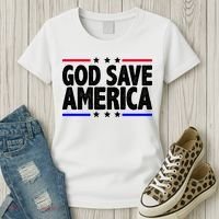 God Save America Political Election Women's T-Shirt thumb 3