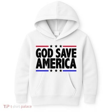 God Save America Political Election Kids Hoodie