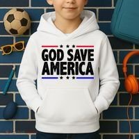God Save America Political Election Kids Hoodie thumb 2