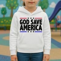 God Save America Political Election Kids Hoodie thumb 3