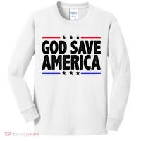 God Save America Political Election Kids Long Sleeve Shirt thumb 0