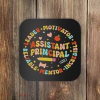 Groovy School Assistant Principal Teacher Appreciation Coaster thumb 0