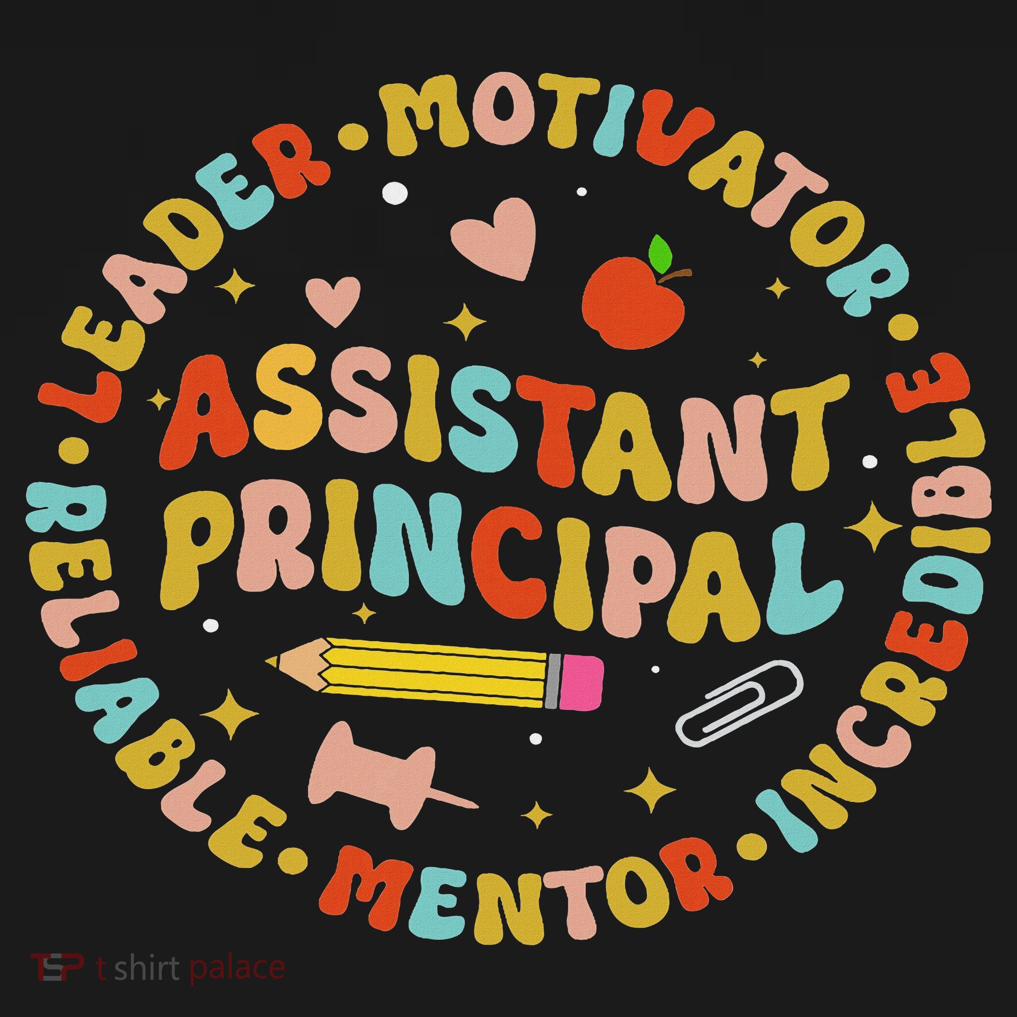 Groovy School Assistant Principal Teacher Appreciation Polo