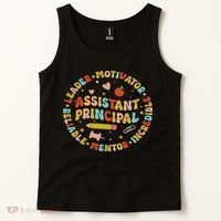 Groovy School Assistant Principal Teacher Appreciation Tank Top thumb 2