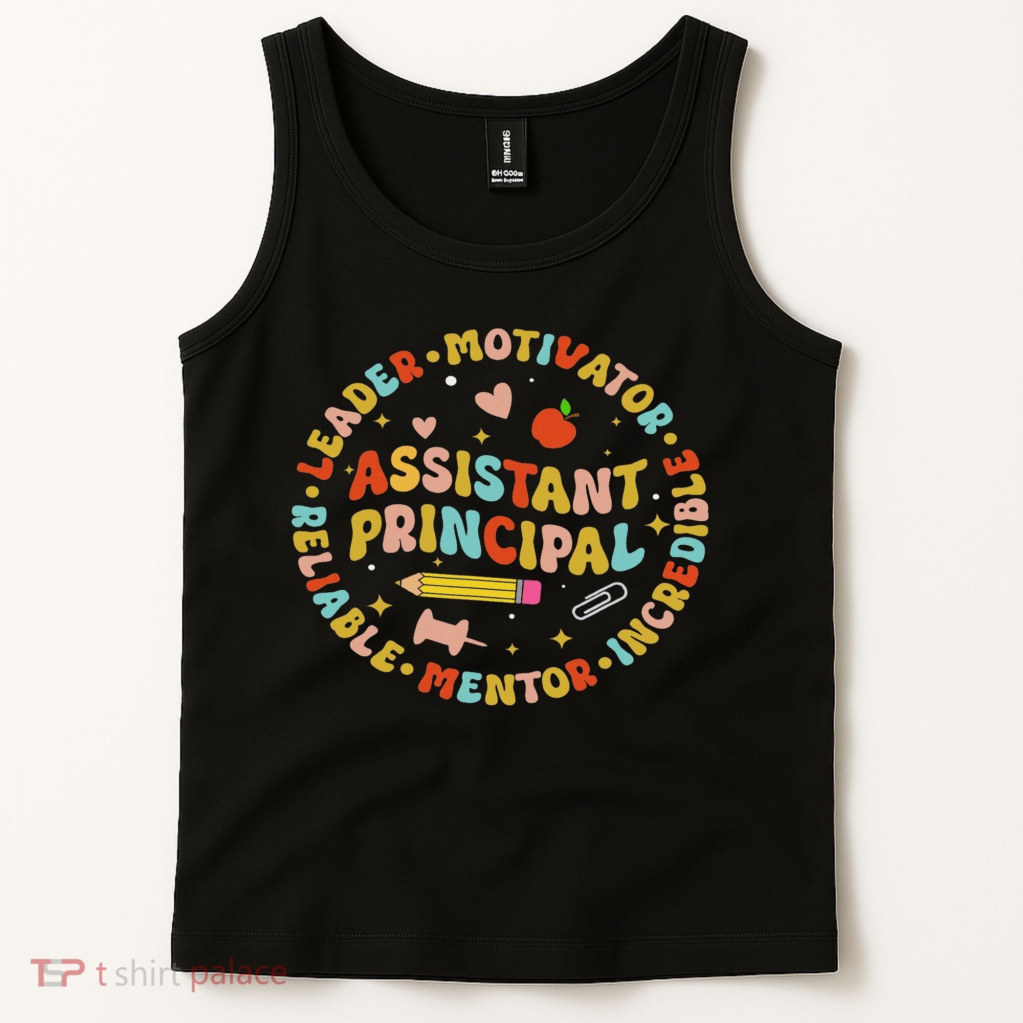 Groovy School Assistant Principal Teacher Appreciation Tank Top