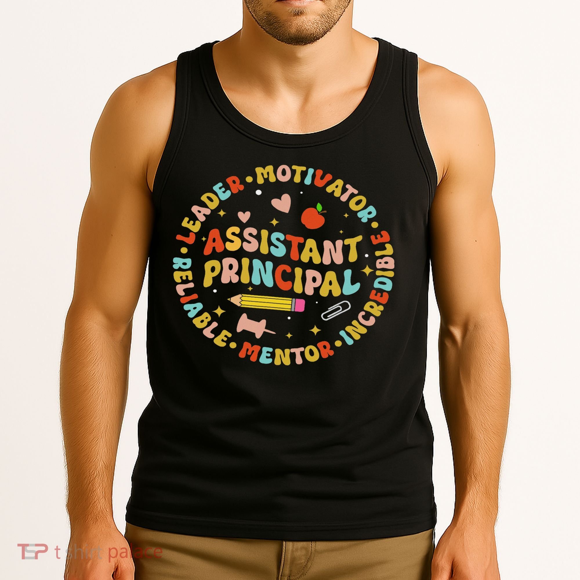 Groovy School Assistant Principal Teacher Appreciation Tank Top